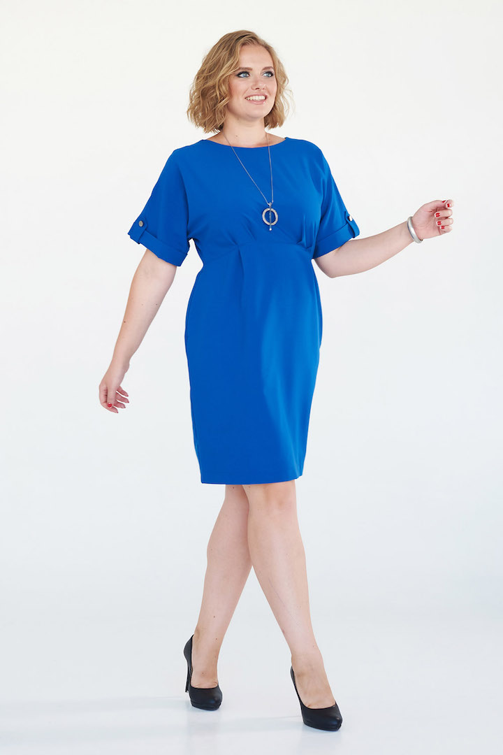 Фото товара 16280, ярко-синее платье