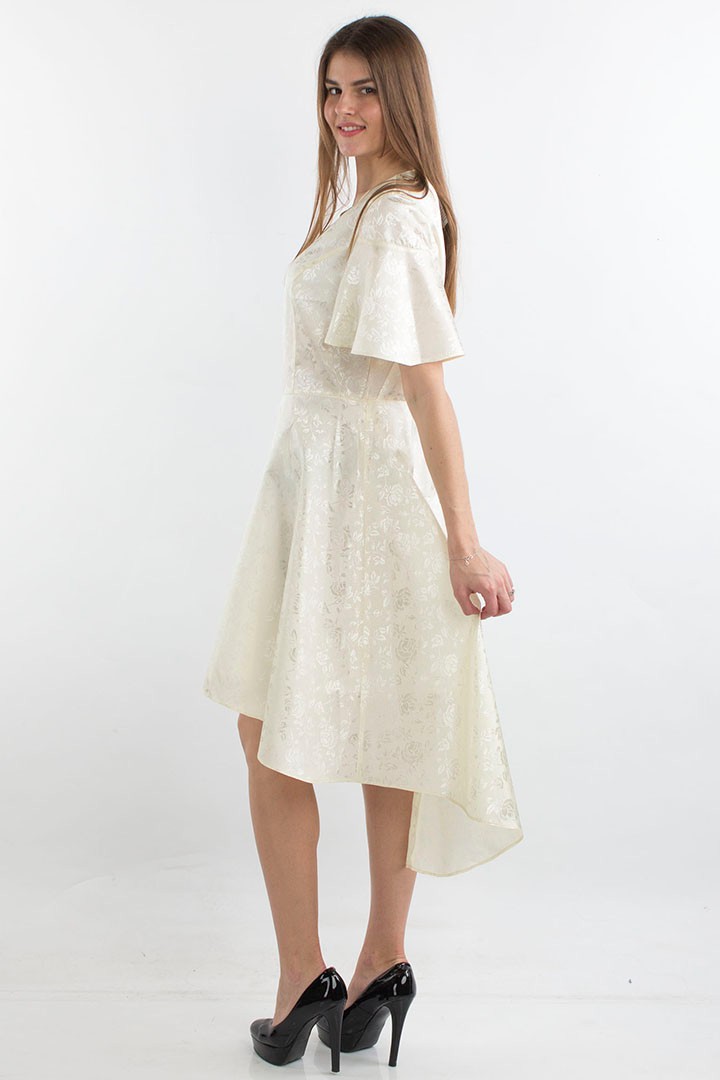 Фото товара 20169, платье цвета слоновая кость